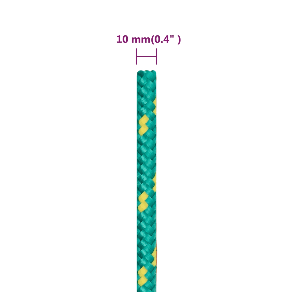 Corda | Fune per barca Verde 10 mm 500 m in Polipropilene
