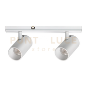STICK SPOT DOUBLE LED COB BRIDGELUX 10 W 30° 800 lm 3000 K BIANCO