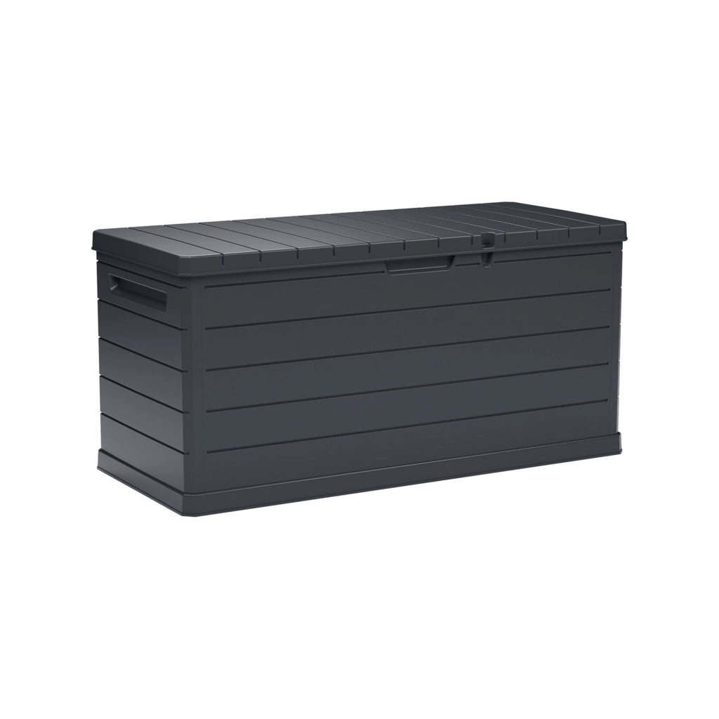 Hamme, Baule Resistente ai Raggi uv Impermeabile Capacità 350 l Made in Italy, 52x118.5x56.8h cm Grigio Antracite