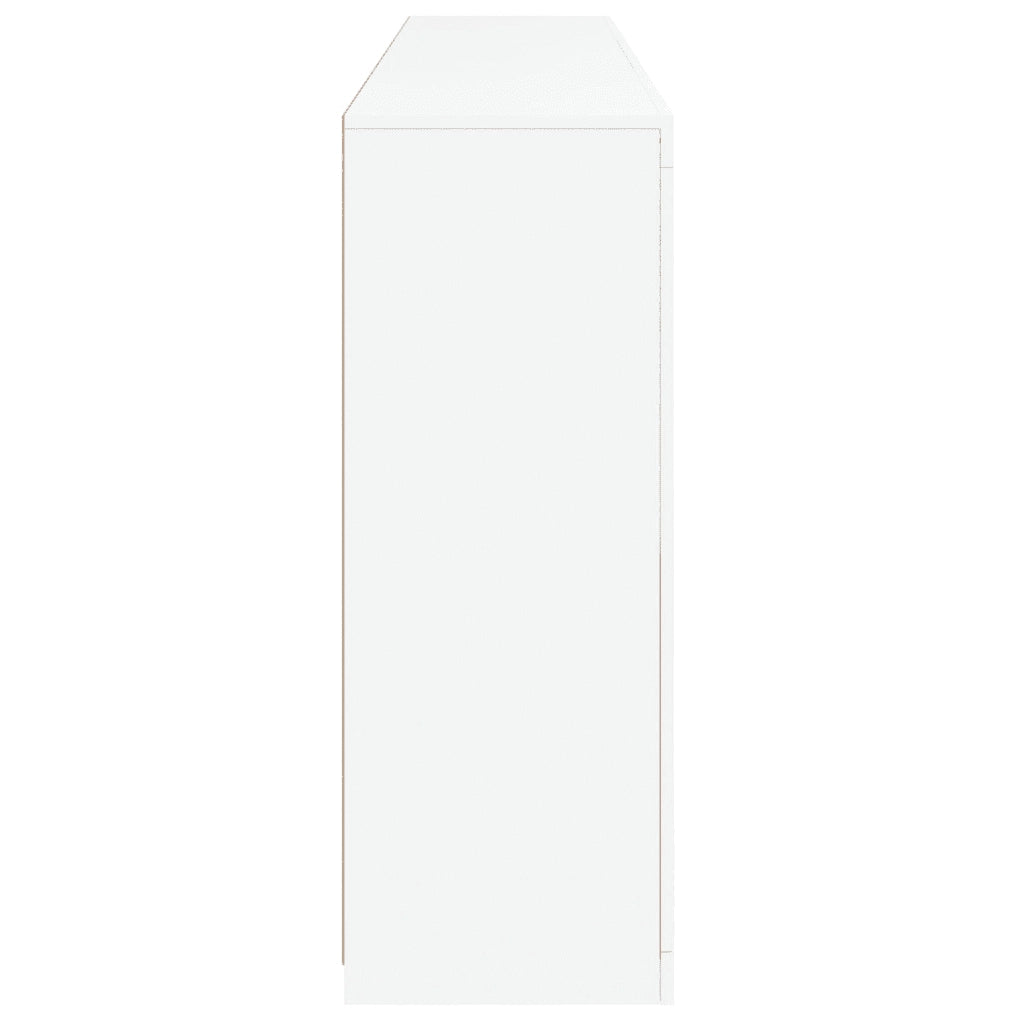 Credenza con Luci LED Bianca 181,5x37x100 cm 3209149
