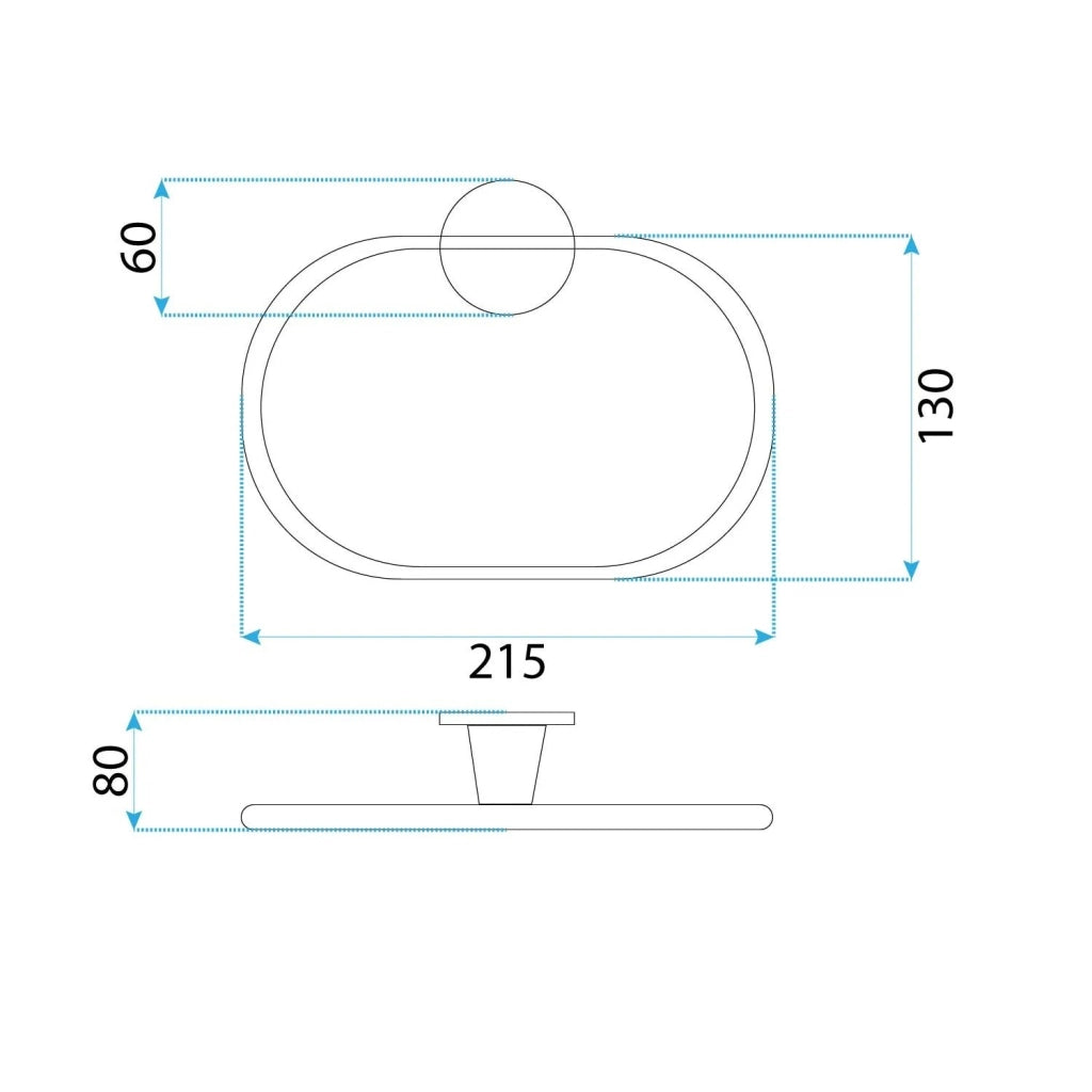 Appendiabiti Da Bagno Ring 1607 Aristo Brushed Gold