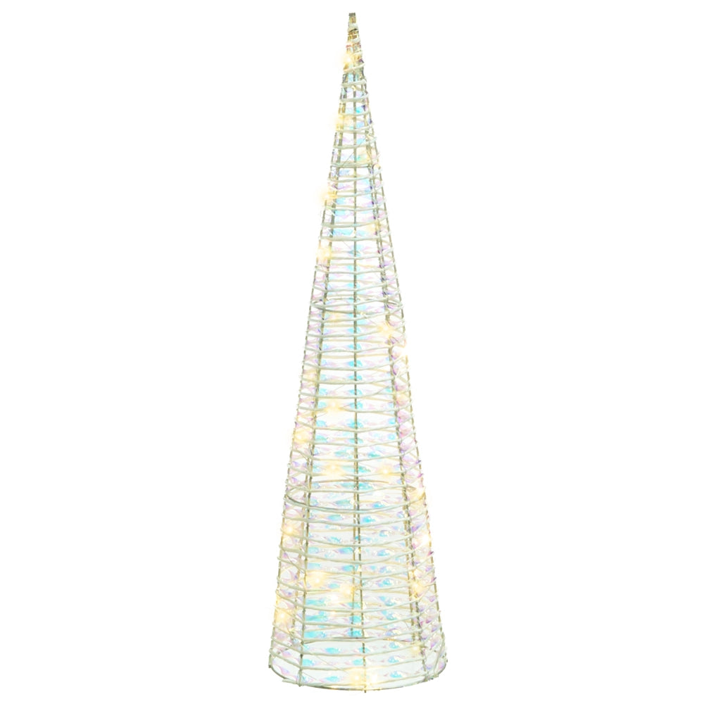 Set di 3 scatole regalo decorative natalizie con luci LED a forma di alberi bianco  Decorazioni natalizie per interni