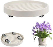 Porta Piante a Manubrio 22cm - Capacità di Carico 75 kg - Porta Piante per Interno - Porta Piante per Esterno - Aiuto al Trasporto - Protezione del Pavimento - Progettazione di Ruote Nascoste - Carrello per Piante