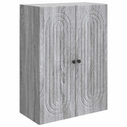 Mobiletto a muro Sonoma grigio 66 x 34,5 x 90 cm