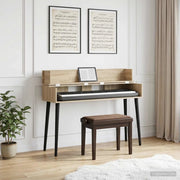 Scrivania studio Rovere Sonoma 130 x 40 x 19,5 cm 8006678