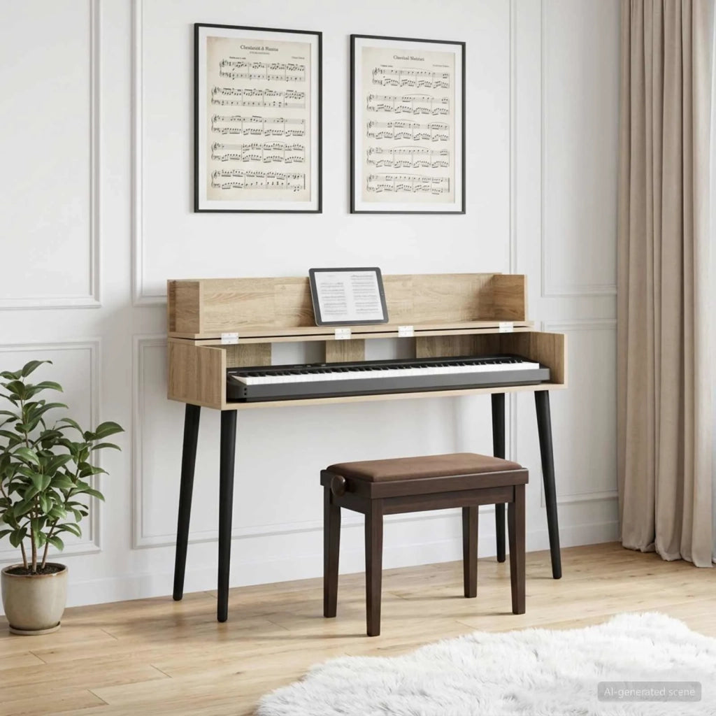 Scrivania studio Rovere Sonoma 130 x 40 x 19,5 cm 8006678