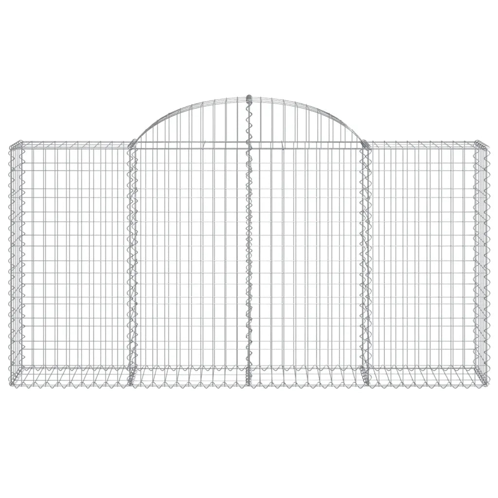 Cesti Gabbioni ad Arco 10 pz 200x30x100/120 cm Ferro Zincato 3146118