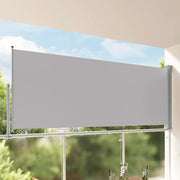 Tenda da Sole Laterale Retrattile 140 x 300 cm Grigia 45192