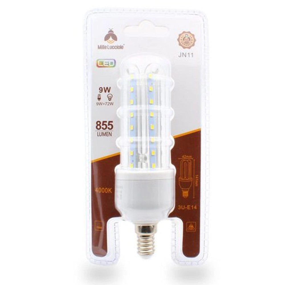 Trade Shop - Lampadina Led E14 9w 3u Jn11 Luce Tubolare Tubo Lineare Luce Naturale 4000k 855lm 87194 -