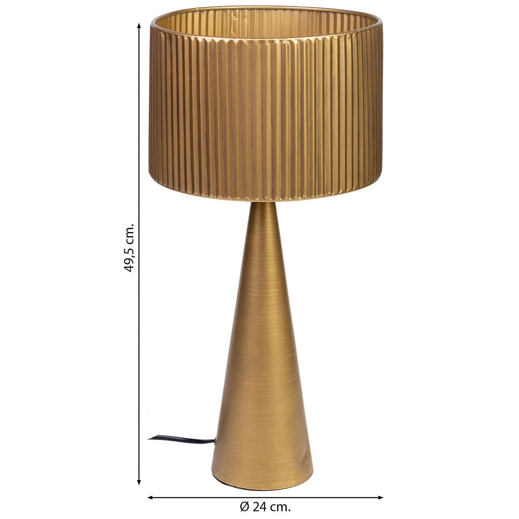 Lampada da tavolo in metallo 24x24x49,5h cm