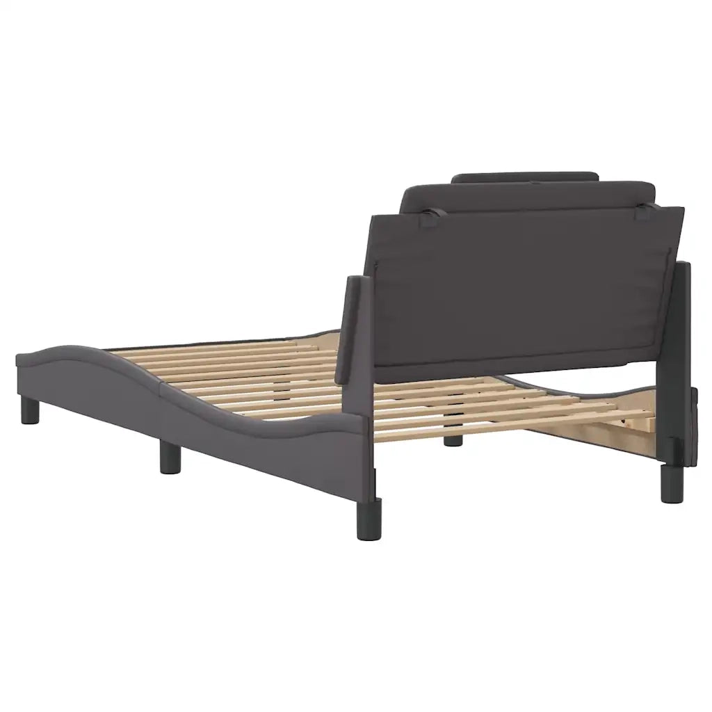 Giroletto Viana senza Materasso Crema 100x200 cm in Similpelle
