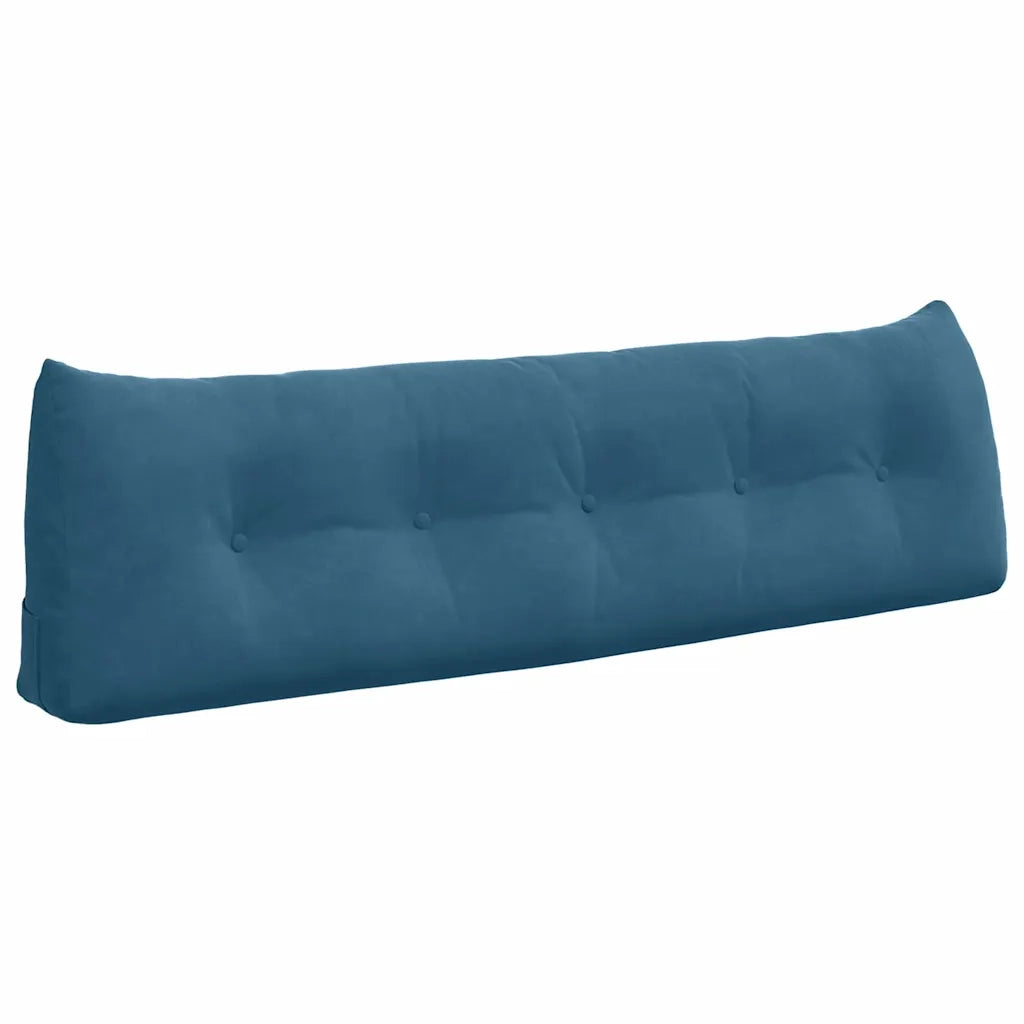 Cuscino per Schiena Blu 160 x 24 x 50 cm Velluto