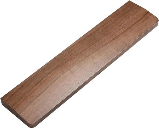 Polssteun in legno massello 60 sleutelli 30 cm antiscivolo ergonomico nero noce - confortevole e dolorifico per ufficio e gaming