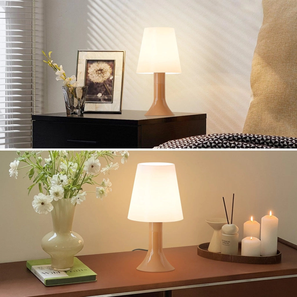 ZMH Lampada da tavolo moderna set 2 pezzi E14 con cavo piccola per soggiorno comodino