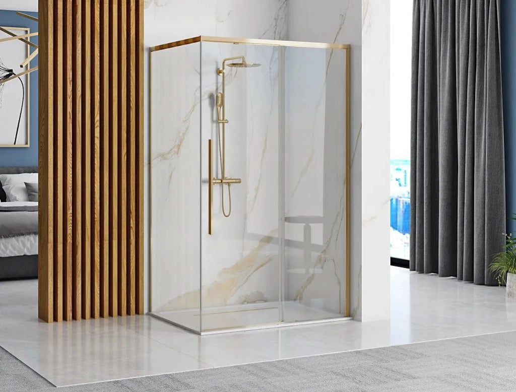 Cabina Doccia Solar Gold 100x80 senza piatto doccia