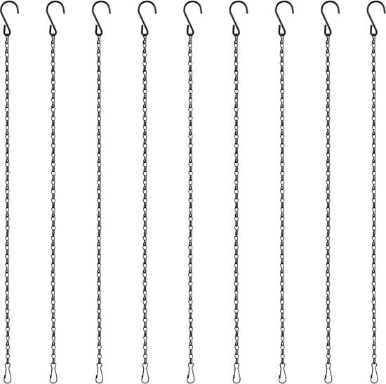 Hanger per piante per vasi fiori - fiori - metallo - lanterne - gabbie per uccelli - pannello per flipper - 50 cm - 9 pezzi