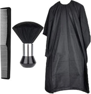 Set Professionale per Barbiere - Cappuccio per Barbiere - Spazzola per Collo - Piastra per Stile - Impermeabile - Spilla per Collo Regolabile - Cappuccio per Capelli