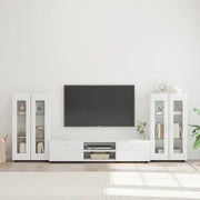 Set mobile TV con cassetto FLORIN Bianco Legno multistrato