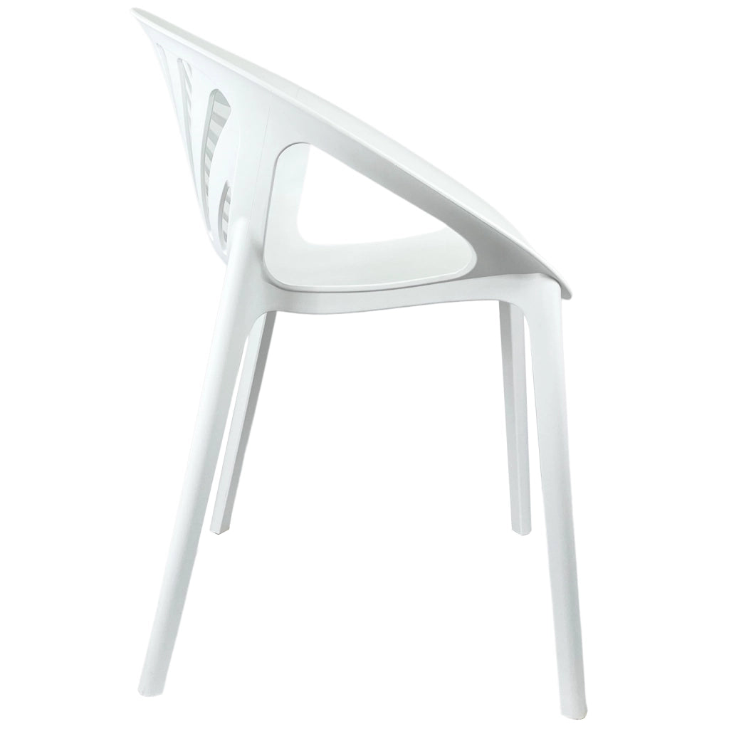 Marvin Sedia In Polipropilene Sierra Poltrona Da Interno Esterno Giardino Impilabile Design Moderno Natur Bianco/1 Sedia