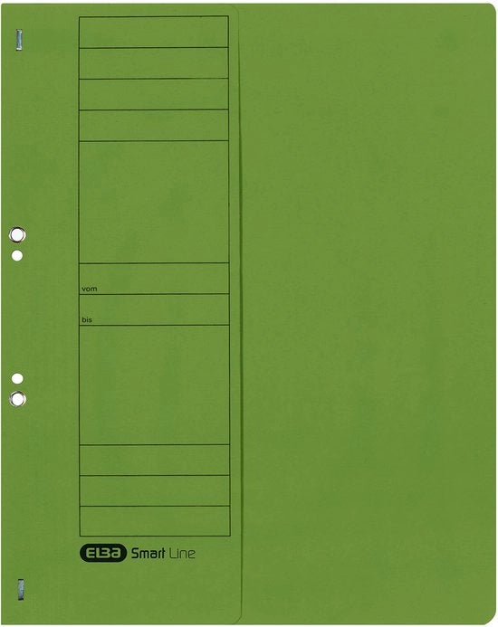 Occhielli A4, 1/2 copertina, cartone, commerciale. Filo, verde, 50 pezzi