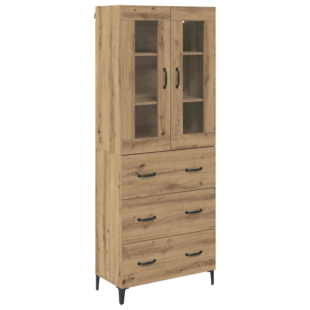 Credenza con cassetto Rovere artigianale 69,5 x 34 x 180 cm