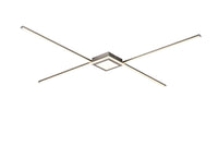 Plafoniera da Interno a LED in Metallo Nickel Opaco