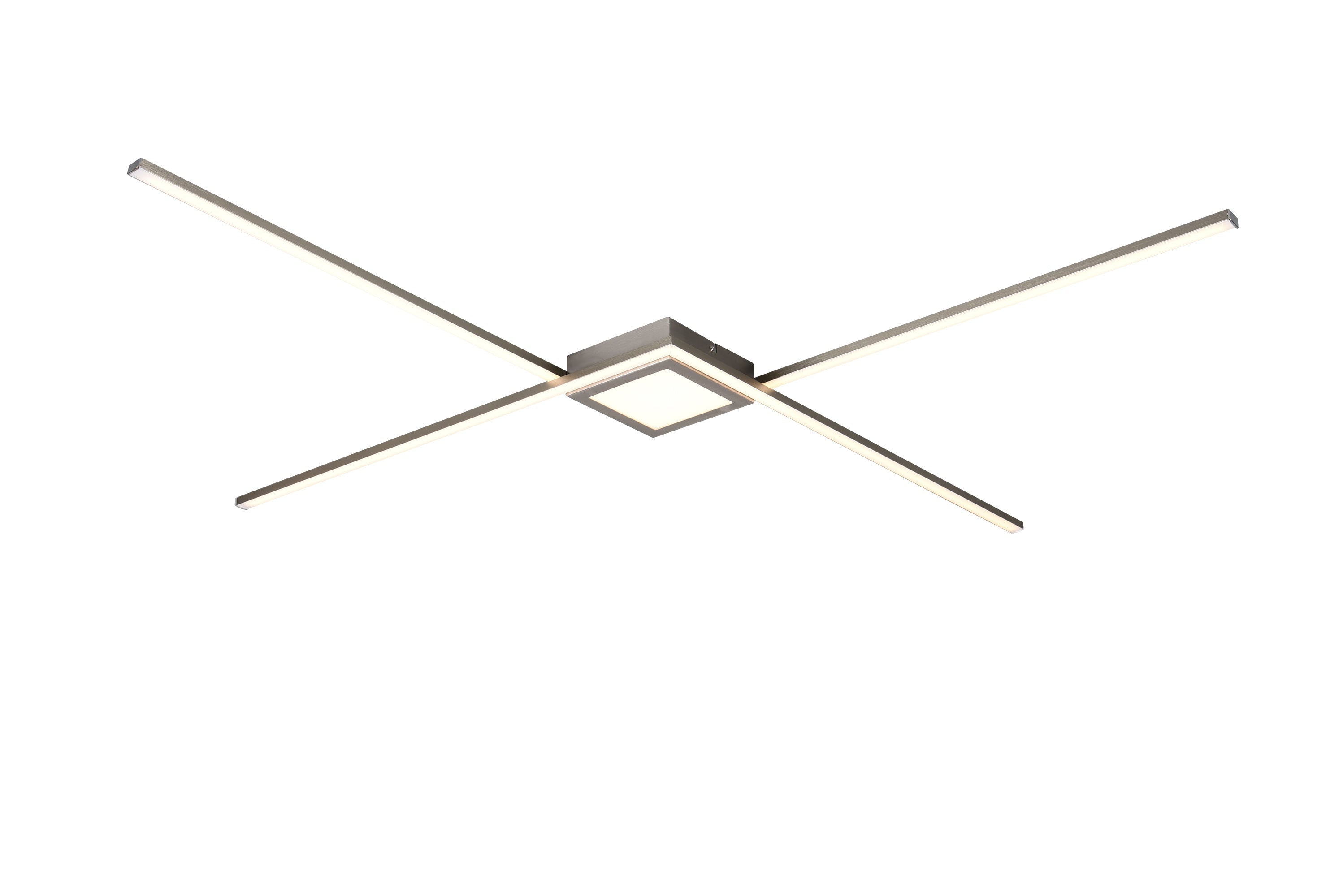 Plafoniera da Interno a LED in Metallo Nickel Opaco