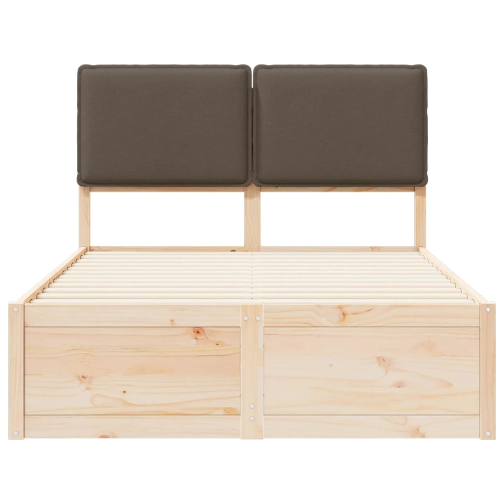 Letto con Testiera Rivestita Talpa 120 x 190 cm Pino massello 3405525