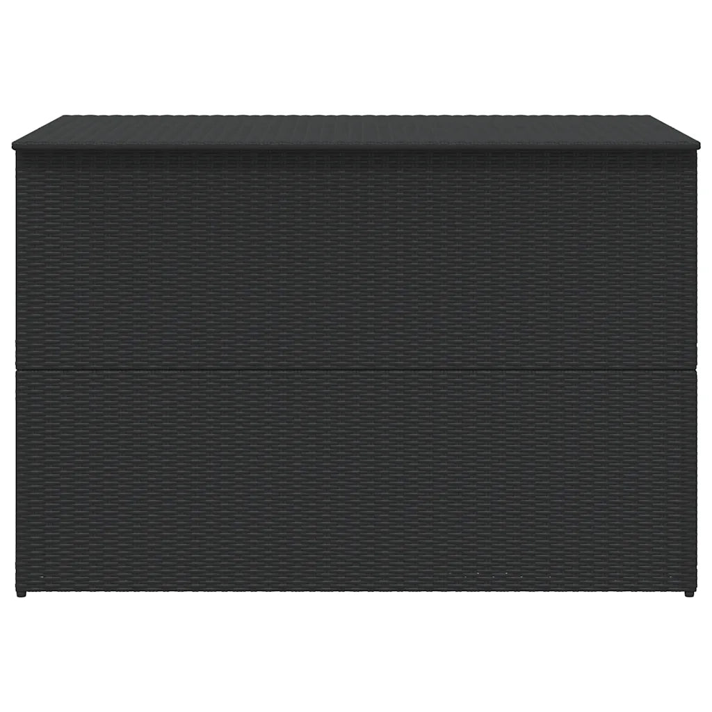 Baule da Giardino Nero 150x100x100 cm in Polyrattan