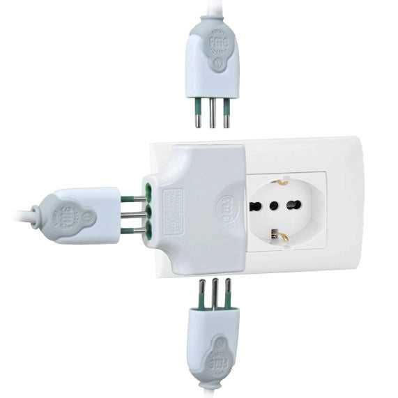FME 82.220 ADATTATORE 16A 2P+T 3 PRESE 2P+T BIPAS- FANTON- 1,0 pz
