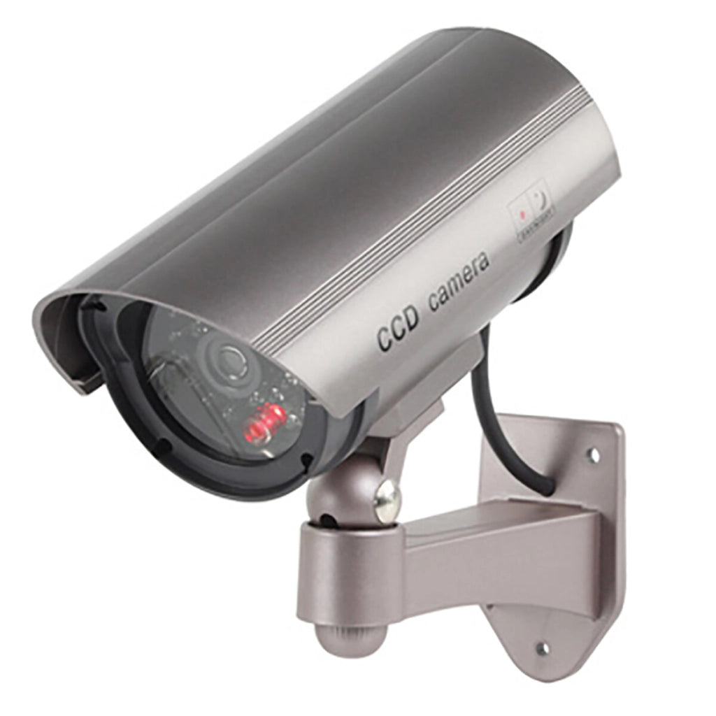 TELECAMERA FINTA DOME DUMMY CON LED IR LAMPEGGIANTE CAMERA VIDEOSORVEGLIANZA