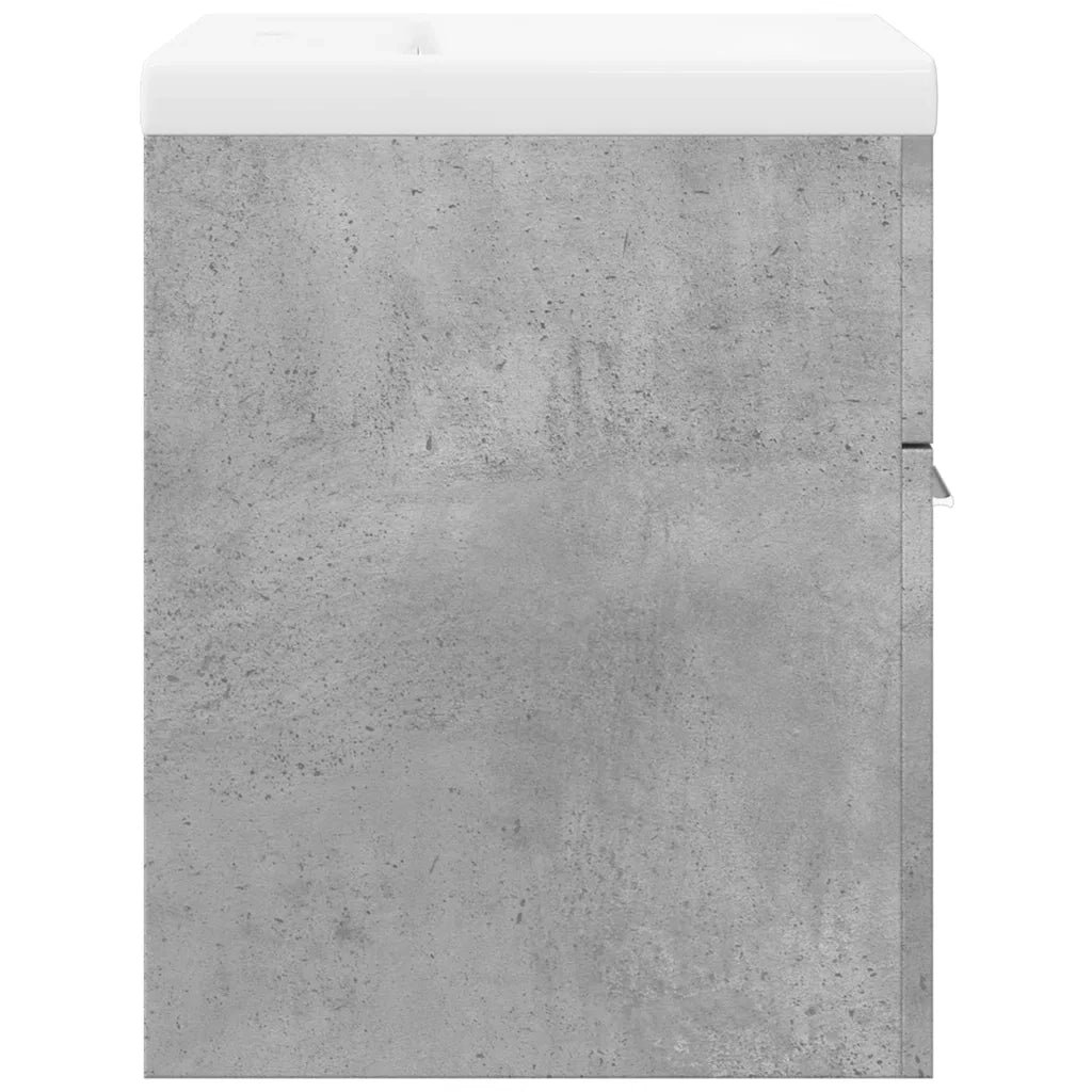 vidaXL Set Mobili da Bagno 2 pz Grigio Cemento in Legno Multistrato