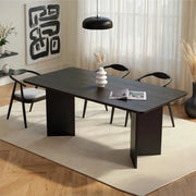 Noleme, Tavolo Fisso 6 Posti, 180x90x75h cm Nero Frassinato