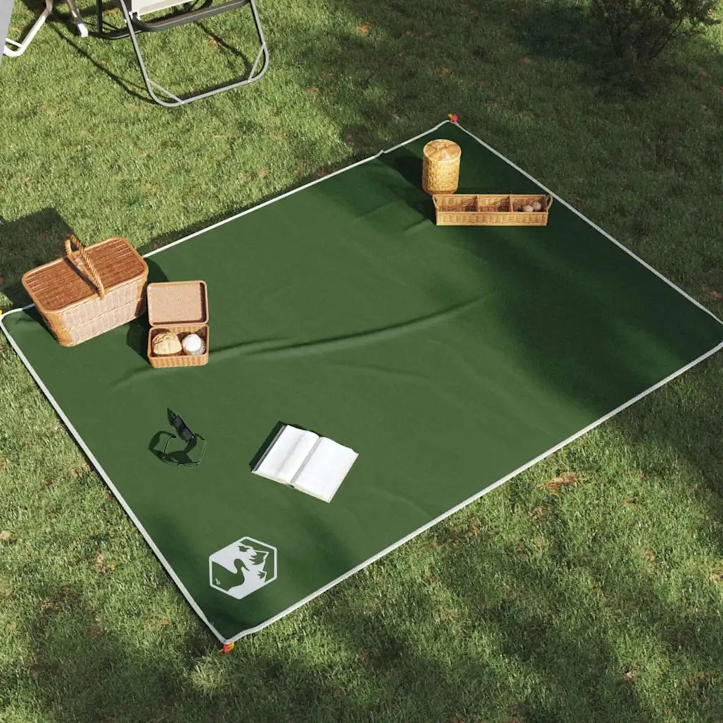 Tovaglia da Picnic con Picchetti Verde 205x155 cm CFW5103457