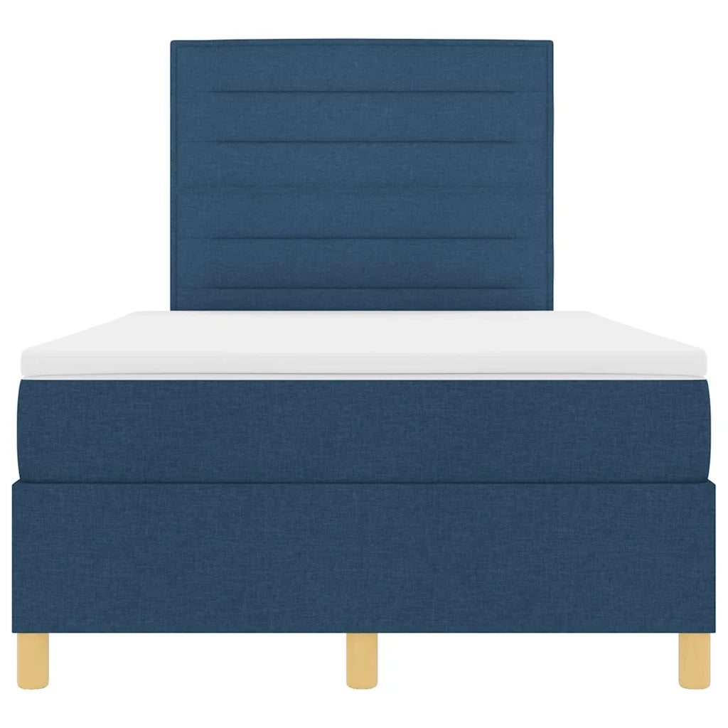 Letto a molle con materasso Blu 120 x 190 cm Tessuto 3339531