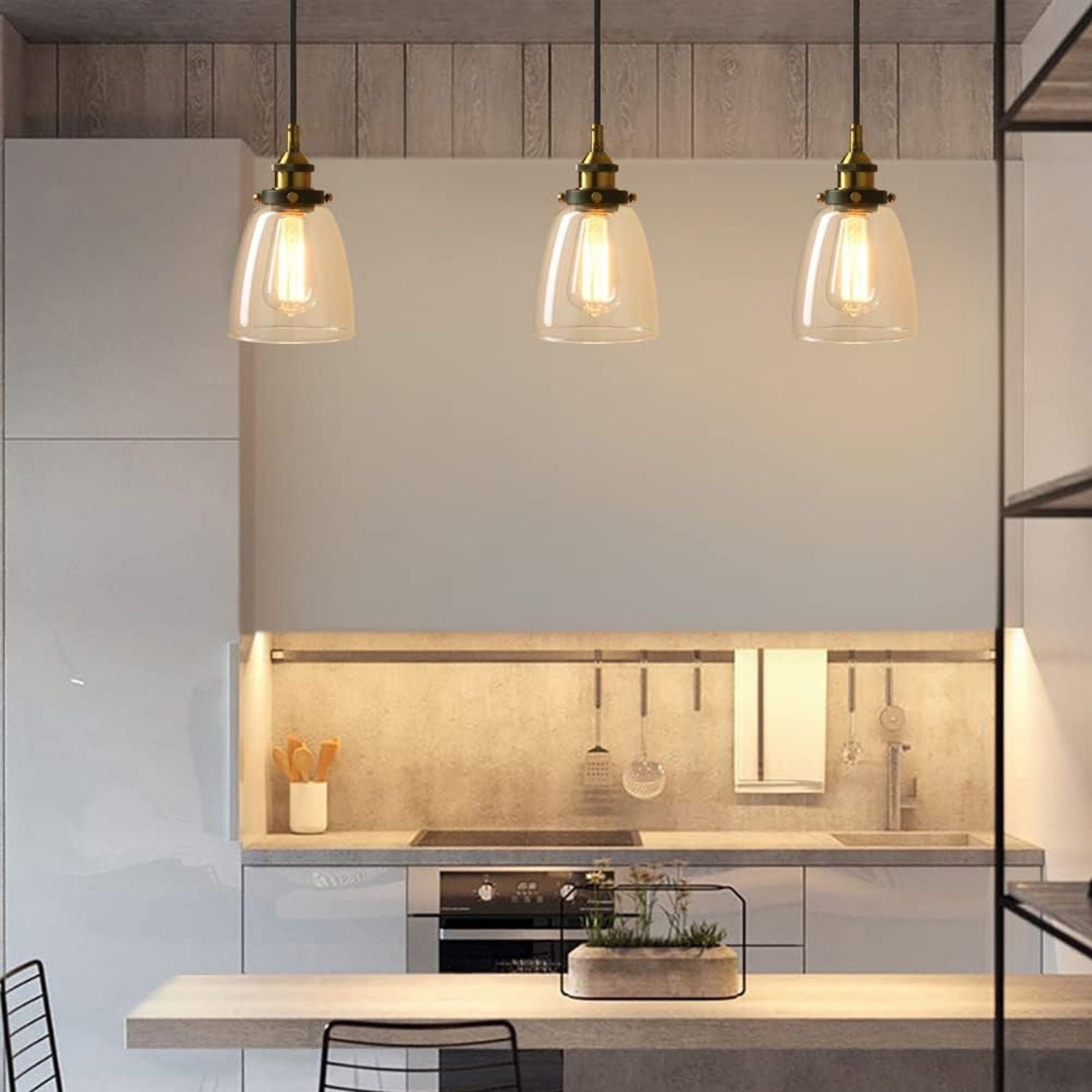 Lampada Da Soffitto Pensile Di Vetro Verto D APP048-1CP