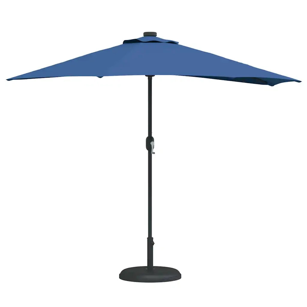 Ombrello da giardino-Ombrellone da spiaggia Azzurro 294 x 150 x 224 cm