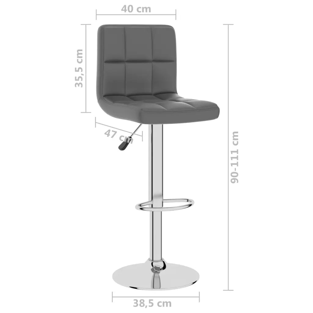 Sgabello da Bar Grigio in Similpelle cod mxl 58728