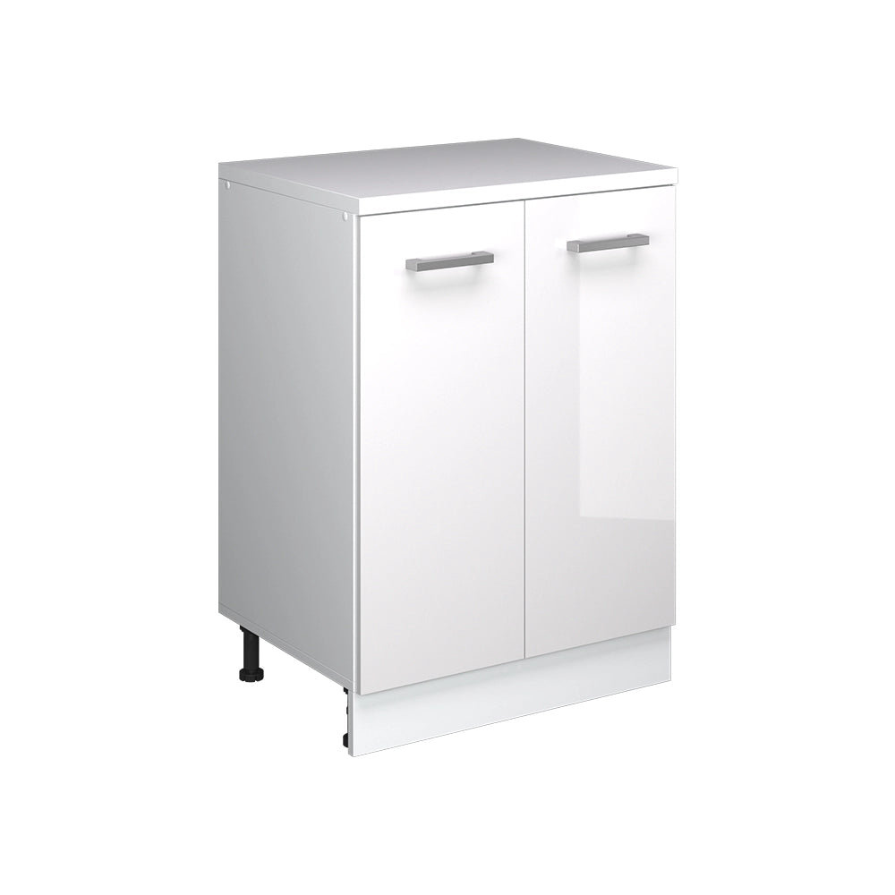 Mobile per mansarda Rion Bianco lucido/Bianco 60 x 83.8 cm senza inclinazione con 2 ante Vicco