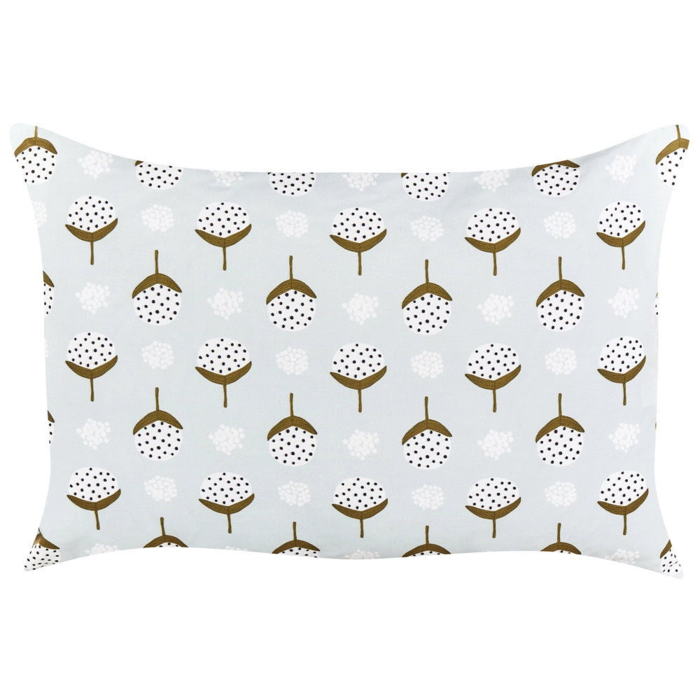 Set di 2 cuscini per esterni in poliestere verde chiaro 40 x 60 cm Cuscino da giardino rettangolare con stampa geometrica