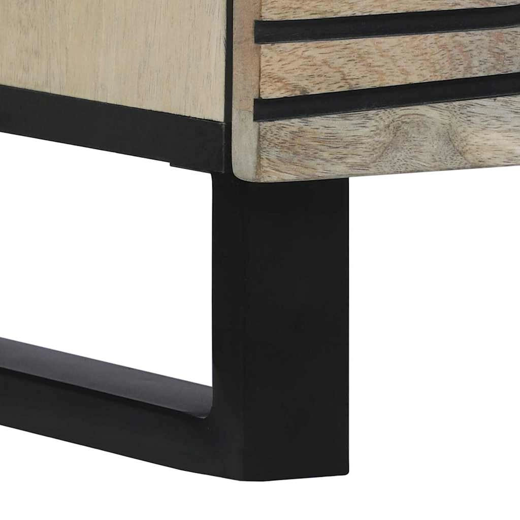 Ampia credenza rettangolare con cassetto e ante design moderno sala da pranzo 60 x 33 x 100 cm legno bianco 02_0057786