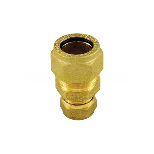 RACCORDO DRITTO DOPPIO INOX RAME EASYSOLAR- DN 25 x 22/18- TIEMM- pezzi 1