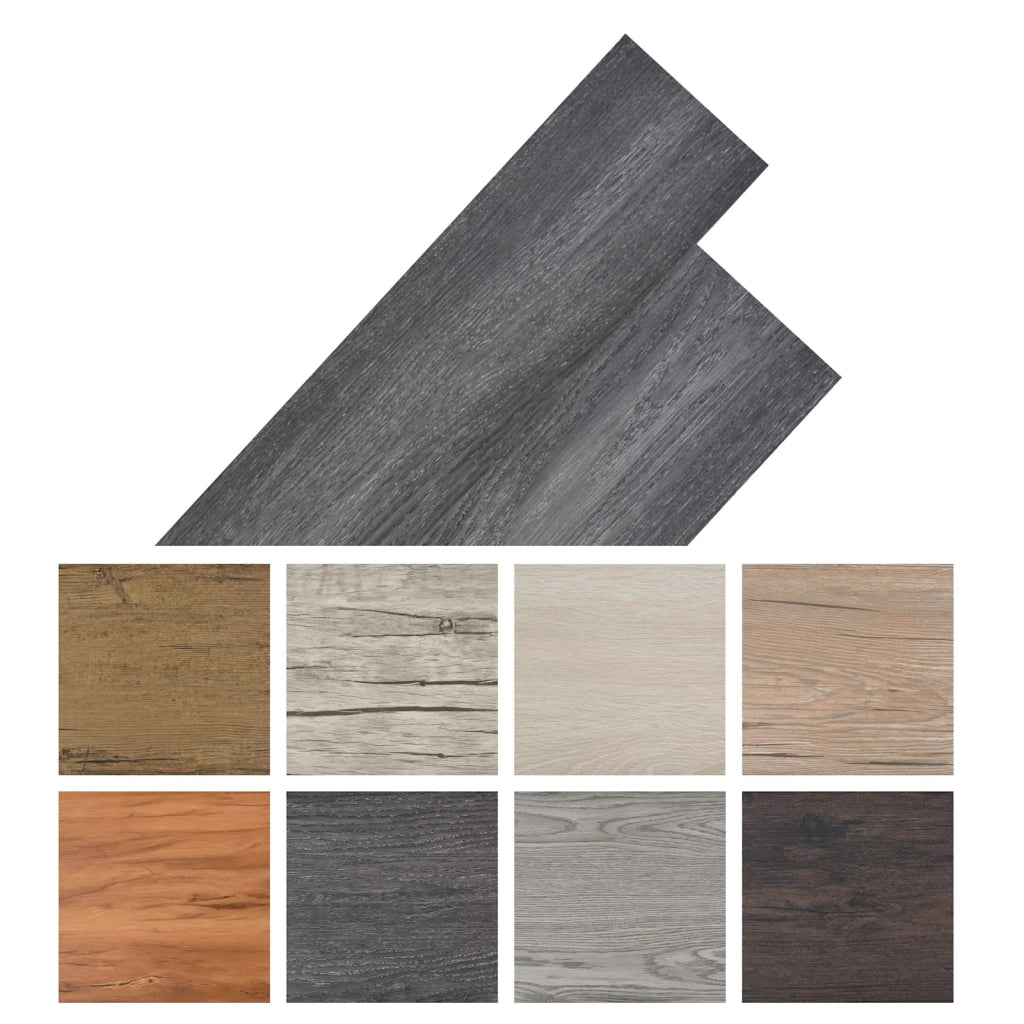 Tavole per Pavimenti 36 pz Nero e Bianco 5,02 m2 PVC CFW3321016