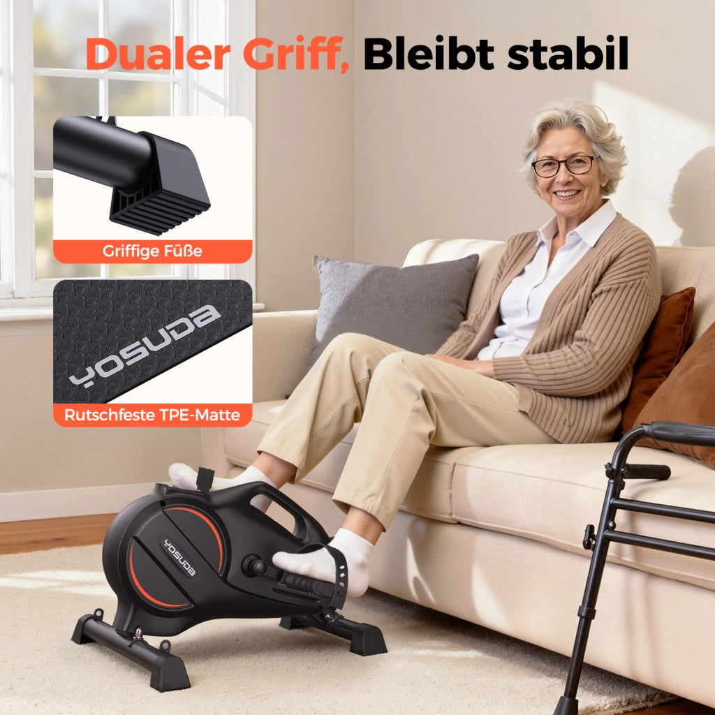Pedaltrainer per Esercizi a Casa ¨C zephmum ¨C con Bande di Resistenza e Tappetino