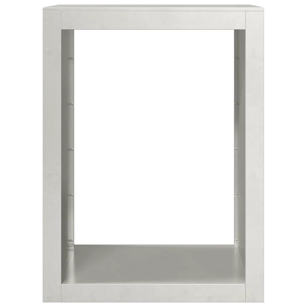 Rastrelliera per Legna da Ardere 60x40x80 cm in Acciaio Inox 851000
