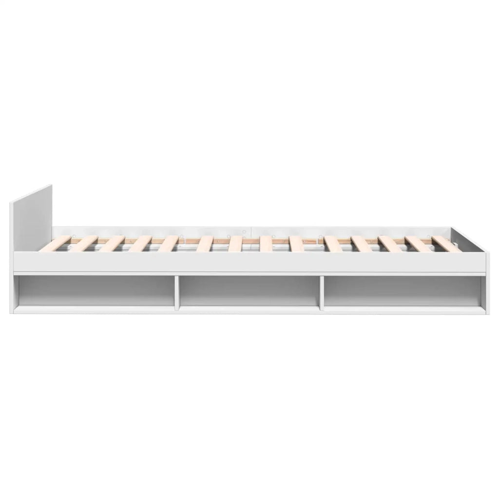 Telaio del letto con storage con cassetto Bianco 80 x 200 cm 3429597