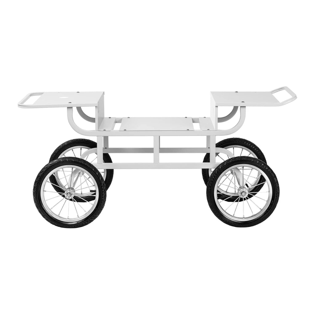 Carrello per macchina per zucchero filato con 4 ruote bianco 14_0004866