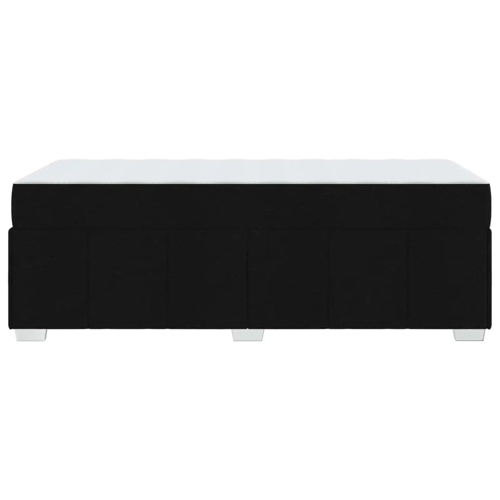 Struttura del letto con materasso-Giroletto Nero 90 x 200 cm Tessuto