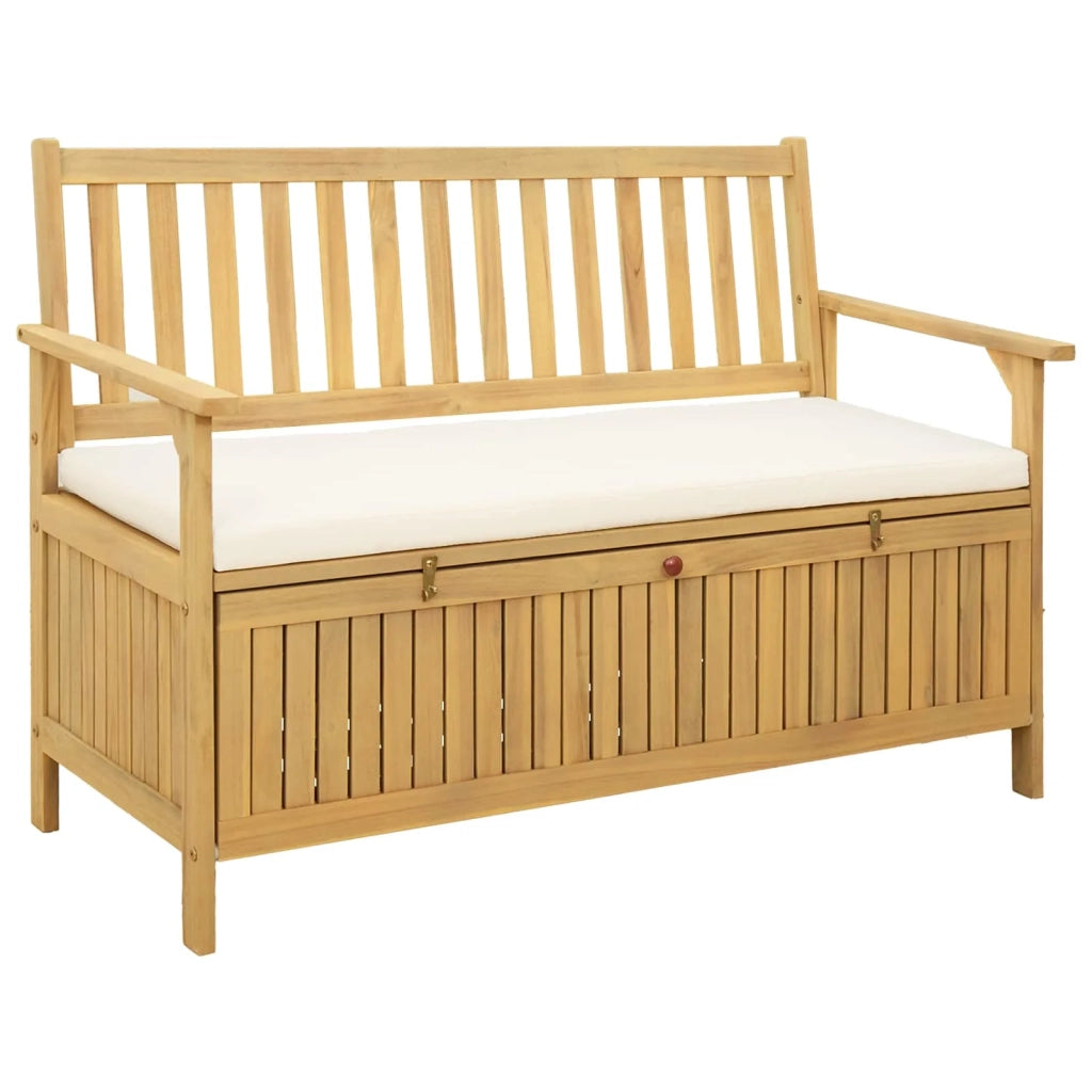 Panchina con contenitore con cuscino con porta 120 x 63 x 84 cm 42026791