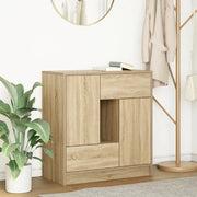 Credenza con Cassetti e Ante Rovere Sonoma 70,5x34x74,5 cm 861843